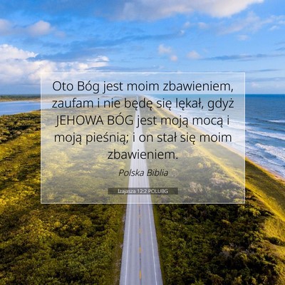 Izajasza 12:2 POLUBG Obraz Wersetu Biblijnego