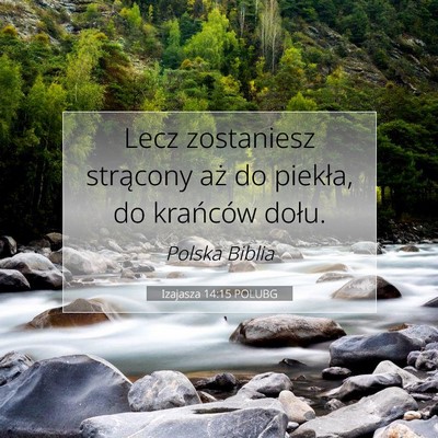 Izajasza 14:15 Werset Biblijny Wyjaśniony