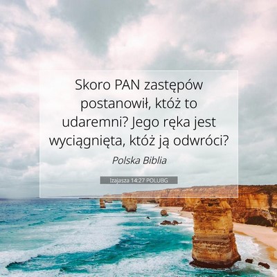 Izajasza 14:27 POLUBG Obraz Wersetu Biblijnego