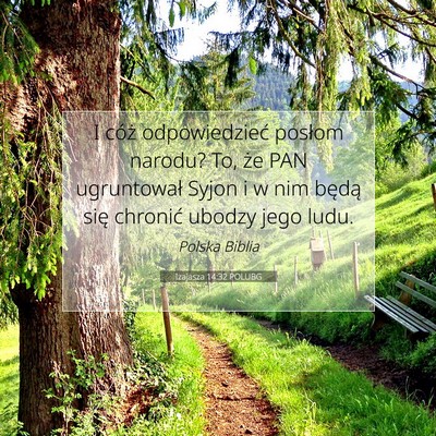 Izajasza 14:32 POLUBG Obraz Wersetu Biblijnego
