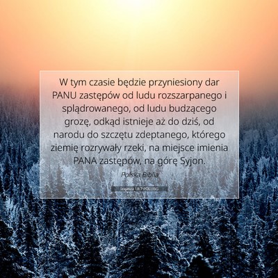 Izajasza 18:7 POLUBG Obraz Wersetu Biblijnego