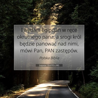 Izajasza 19:4 POLUBG Obraz Wersetu Biblijnego