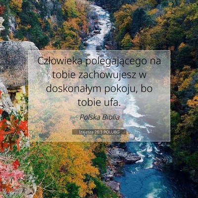 Izajasza 26:3 POLUBG Obraz Wersetu Biblijnego