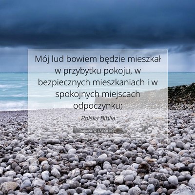 Izajasza 32:18 POLUBG Obraz Wersetu Biblijnego