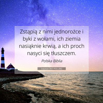 Izajasza 34:7 Werset Biblijny Wyjaśniony