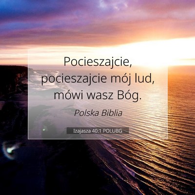 Izajasza 40:1 POLUBG Obraz Wersetu Biblijnego