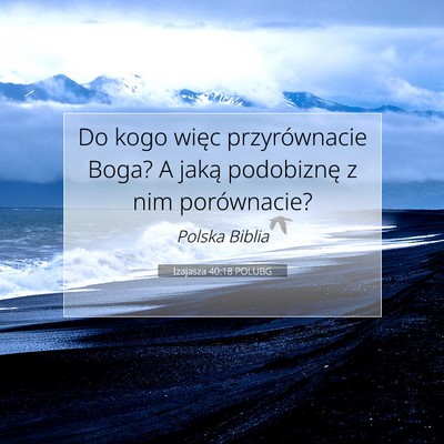 Izajasza 40:18 POLUBG Obraz Wersetu Biblijnego