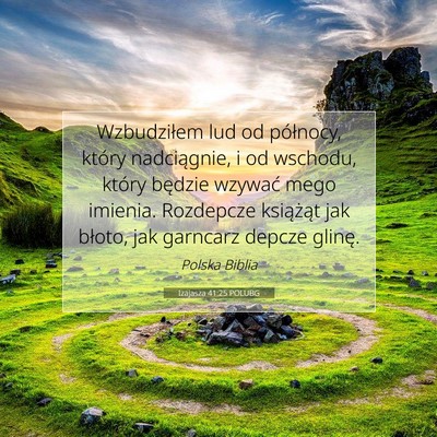 Izajasza 41:25 POLUBG Obraz Wersetu Biblijnego