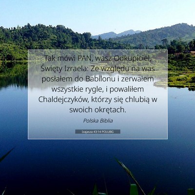 Izajasza 43:14 POLUBG Obraz Wersetu Biblijnego
