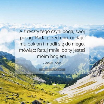 Izajasza 44:17 POLUBG Obraz Wersetu Biblijnego