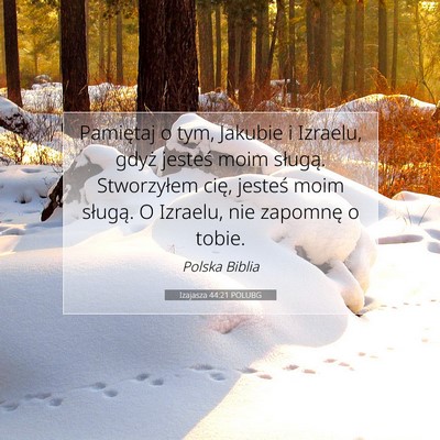 Izajasza 44:21 POLUBG Obraz Wersetu Biblijnego