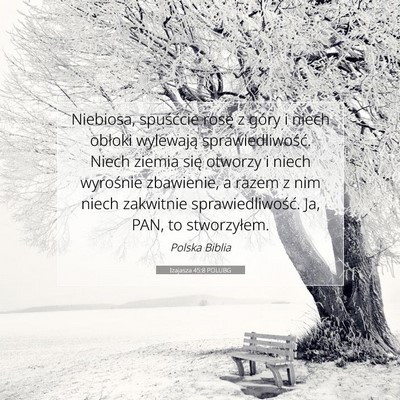 Izajasza 45:8 POLUBG Obraz Wersetu Biblijnego