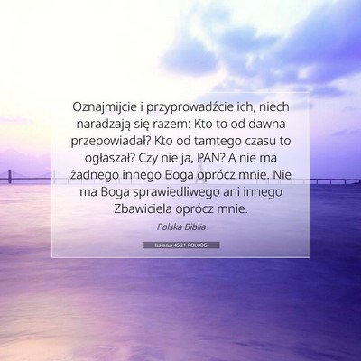 Izajasza 45:21 POLUBG Obraz Wersetu Biblijnego