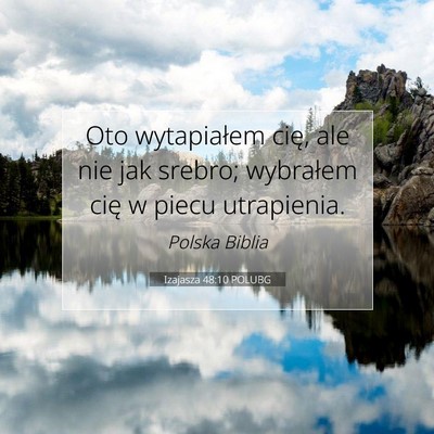 Izajasza 48:10 POLUBG Obraz Wersetu Biblijnego