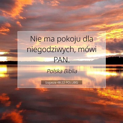 Izajasza 48:22 POLUBG Obraz Wersetu Biblijnego