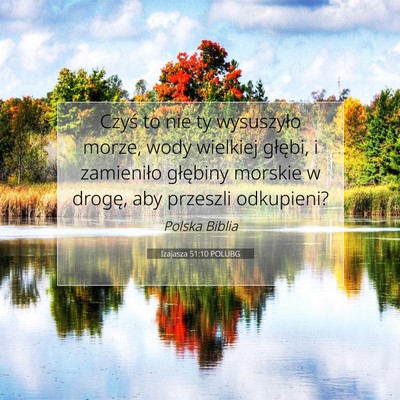 Izajasza 51:10 POLUBG Obraz Wersetu Biblijnego
