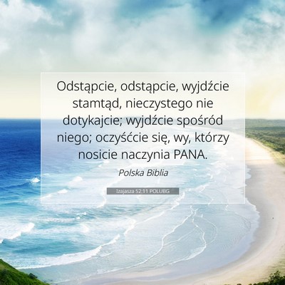 Izajasza 52:11 POLUBG Obraz Wersetu Biblijnego