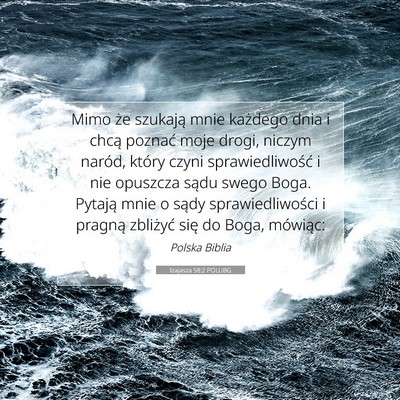 Izajasza 58:2 POLUBG Obraz Wersetu Biblijnego