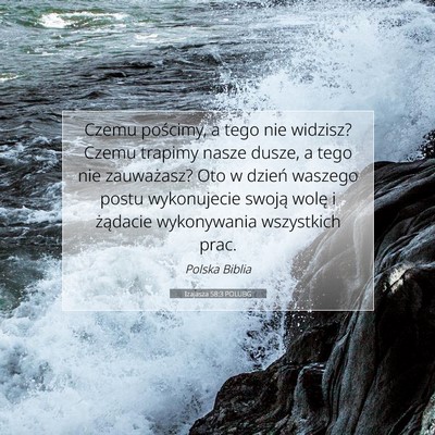 Izajasza 58:3 POLUBG Obraz Wersetu Biblijnego