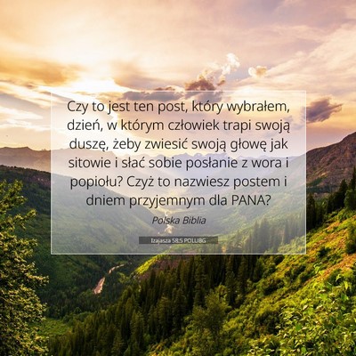 Izajasza 58:5 POLUBG Obraz Wersetu Biblijnego