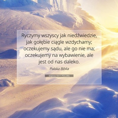 Izajasza 59:11 POLUBG Obraz Wersetu Biblijnego