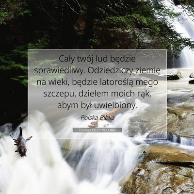 Izajasza 60:21 POLUBG Obraz Wersetu Biblijnego