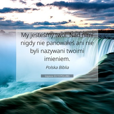 Izajasza 63:19 POLUBG Obraz Wersetu Biblijnego