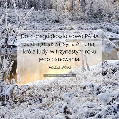 Jeremiasza 1:2 POLUBG Obraz Wersetu Biblijnego
