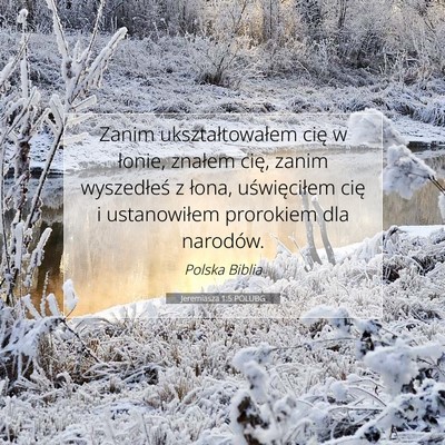 Jeremiasza 1:5 POLUBG Obraz Wersetu Biblijnego
