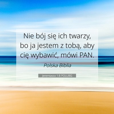 Jeremiasza 1:8 POLUBG Obraz Wersetu Biblijnego