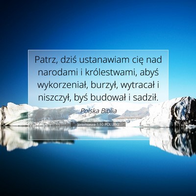 Jeremiasza 1:10 POLUBG Obraz Wersetu Biblijnego