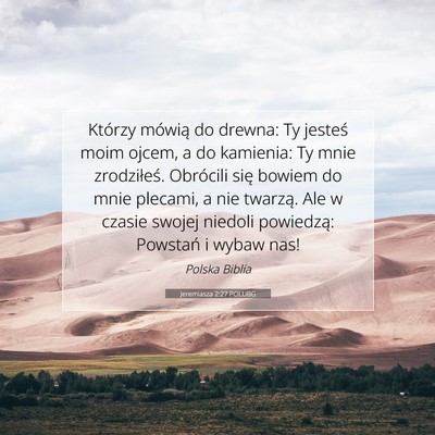 Jeremiasza 2:27 POLUBG Obraz Wersetu Biblijnego