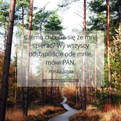 Jeremiasza 2:29 POLUBG Obraz Wersetu Biblijnego