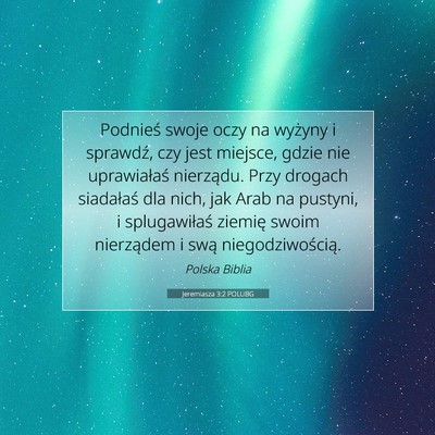 Jeremiasza 3:2 POLUBG Obraz Wersetu Biblijnego