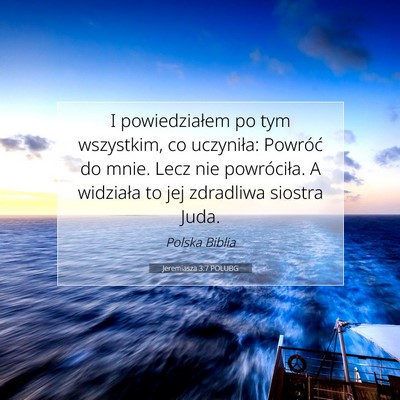 Jeremiasza 3:7 POLUBG Obraz Wersetu Biblijnego