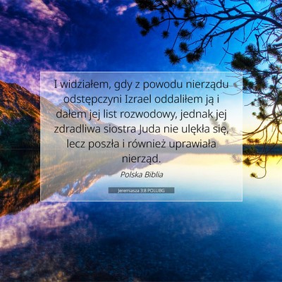 Jeremiasza 3:8 POLUBG Obraz Wersetu Biblijnego