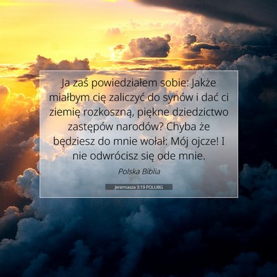 Jeremiasza 3:19 POLUBG Obraz Wersetu Biblijnego