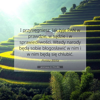 Jeremiasza 4:2 POLUBG Obraz Wersetu Biblijnego