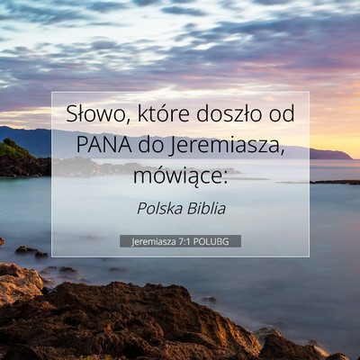 Jeremiasza 7:1 POLUBG Obraz Wersetu Biblijnego