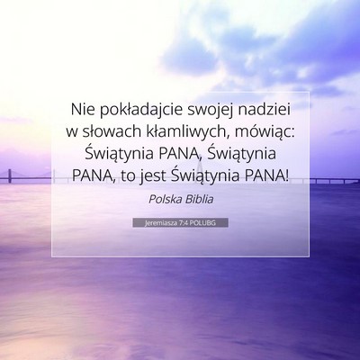 Jeremiasza 7:4 POLUBG Obraz Wersetu Biblijnego