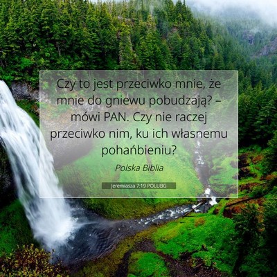 Jeremiasza 7:19 Werset Biblijny Wyjaśniony