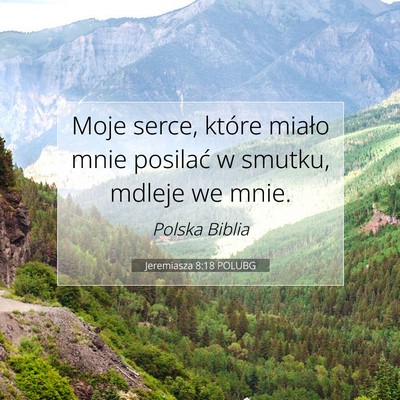 Jeremiasza 8:18 POLUBG Obraz Wersetu Biblijnego