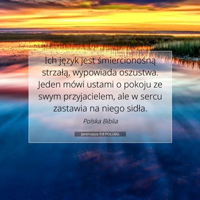 Jeremiasza 9:8 POLUBG Obraz Wersetu Biblijnego