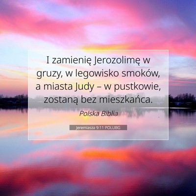Jeremiasza 9:11 POLUBG Obraz Wersetu Biblijnego