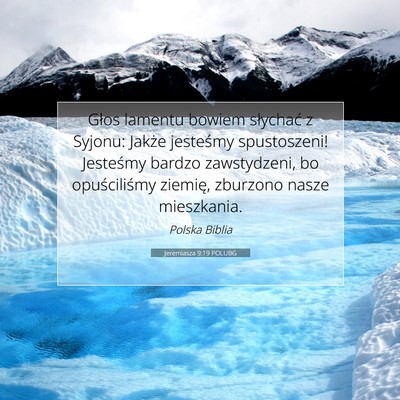 Jeremiasza 9:19 POLUBG Obraz Wersetu Biblijnego