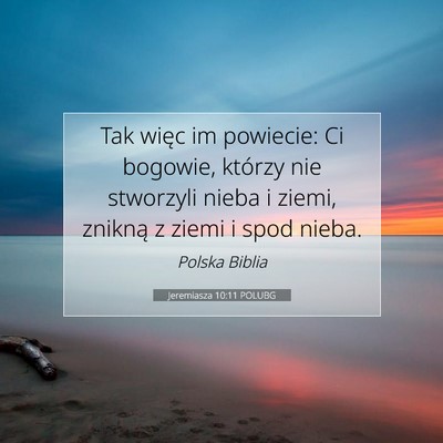 Jeremiasza 10:11 POLUBG Obraz Wersetu Biblijnego