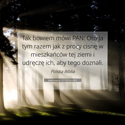 Jeremiasza 10:18 POLUBG Obraz Wersetu Biblijnego