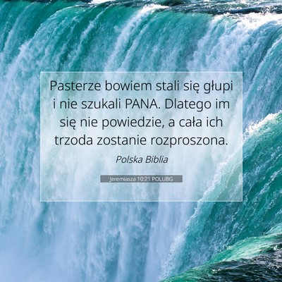 Jeremiasza 10:21 Werset Biblijny Wyjaśniony