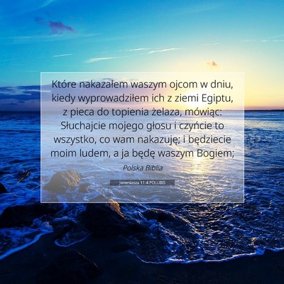 Jeremiasza 11:4 POLUBG Obraz Wersetu Biblijnego