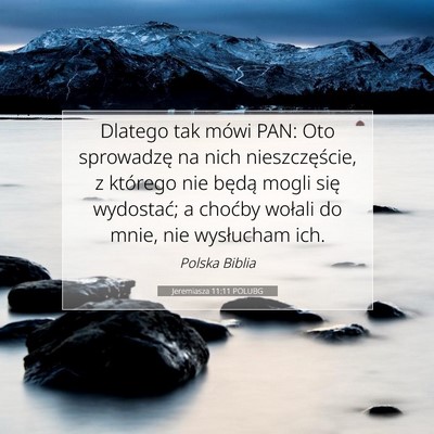 Jeremiasza 11:11 POLUBG Obraz Wersetu Biblijnego